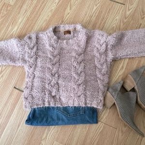 POL Chunky cropped sweater
